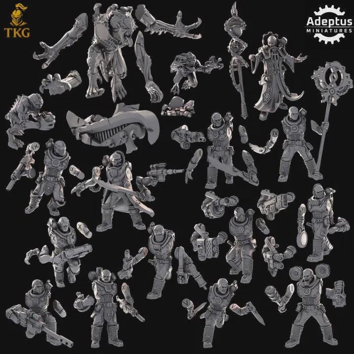 The Hiveborne Kill Squad by Adeptus Miniatures | 3D printed Tabletop Miniatures