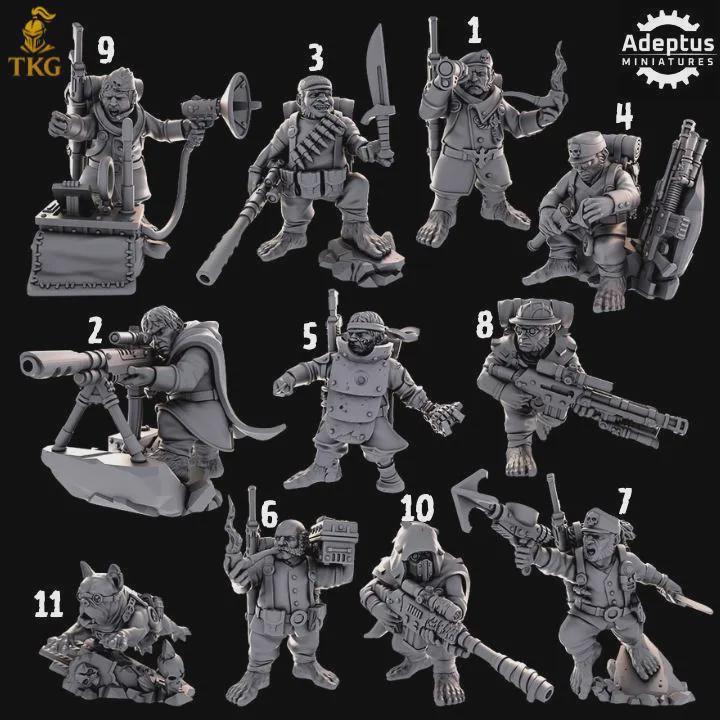 Nimblers Kill Squad by Adeptus Miniatures | 3D printed Tabletop Miniatures