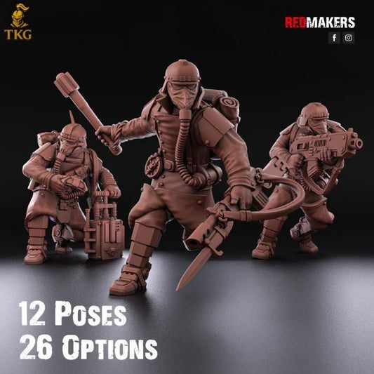 Death Division Kill Squad by Red Makers | 3D printed Tabletop Miniatures