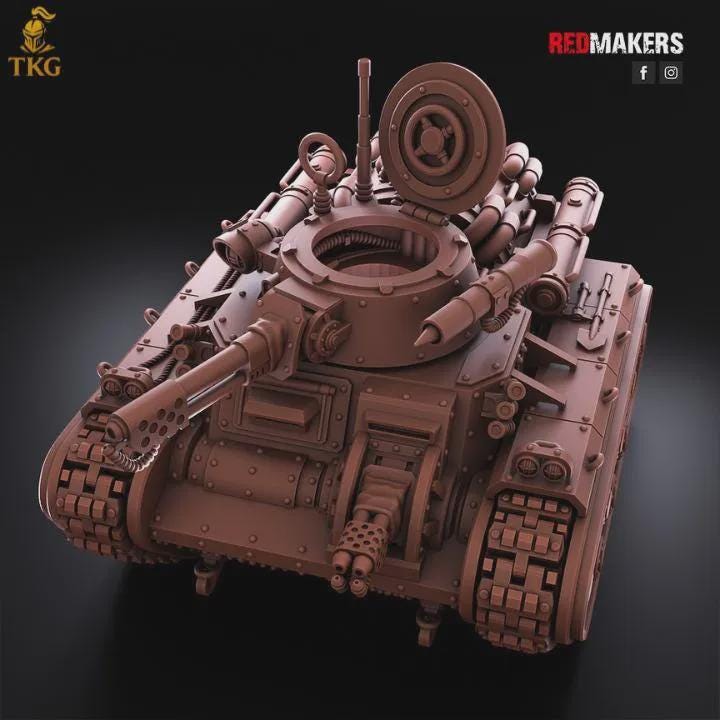 Armored Flamethrower - Imperial Force by Redmakers | 3D Printed Tabletop Miniatures