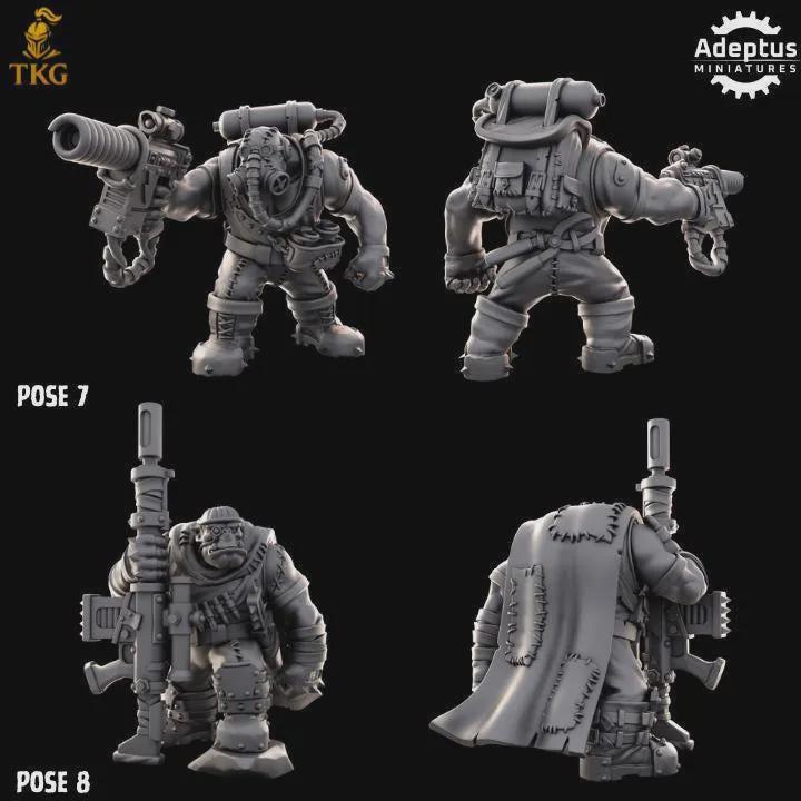 Da Snikkas Kill Squad by Adeptus Miniatures | 3D printed Tabletop Miniatures