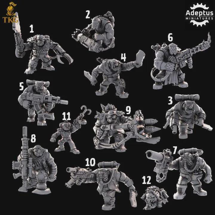 Da Snikkas Kill Squad by Adeptus Miniatures | 3D printed Tabletop Miniatures