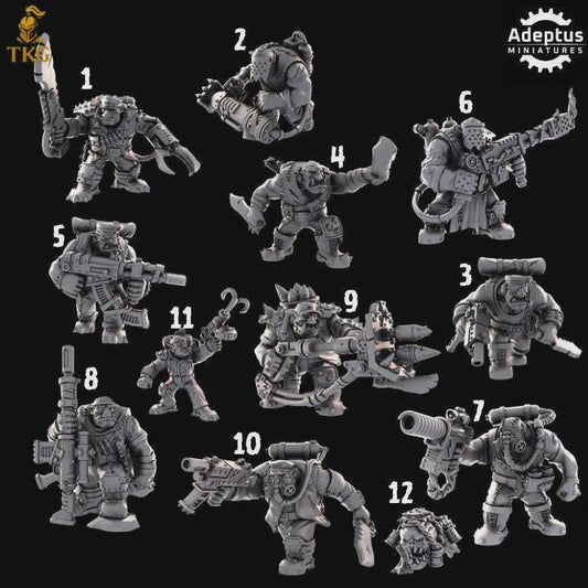 Da Snikkas Kill Squad by Adeptus Miniatures | 3D printed Tabletop Miniatures