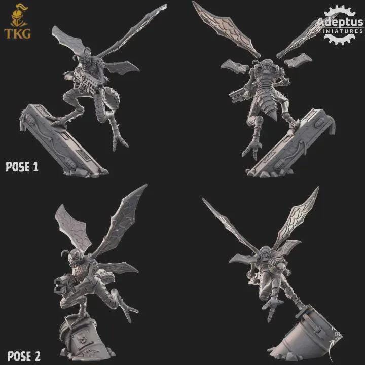 Death Stingers Kill Squad by Adeptus Miniatures | 3D printed Tabletop Miniatures