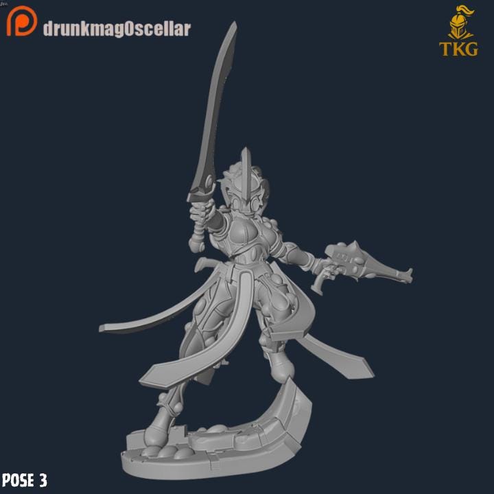 Bone Sirens by DrunkMag0sCellar | 3D printed Tabletop Miniatures