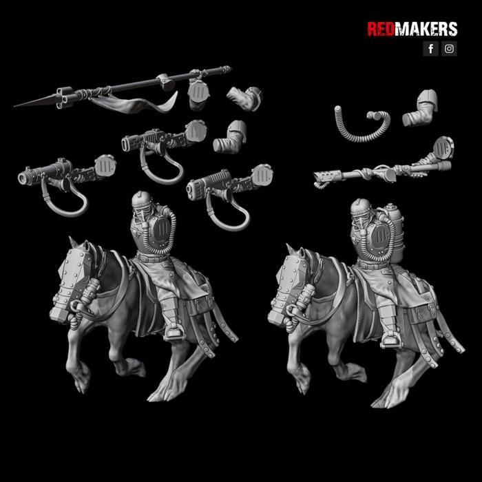 Cavalry of the Imperial Force by Red Makers | 3D printed Tabletop Miniatures