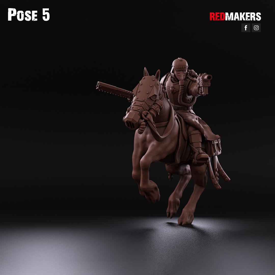 Cavalry of the Imperial Force by Red Makers | 3D printed Tabletop Miniatures