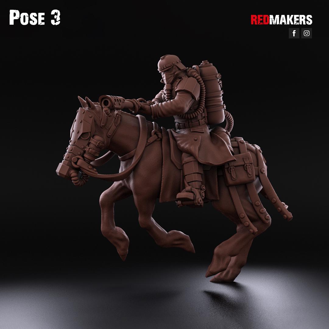 Cavalry of the Imperial Force by Red Makers | 3D printed Tabletop Miniatures