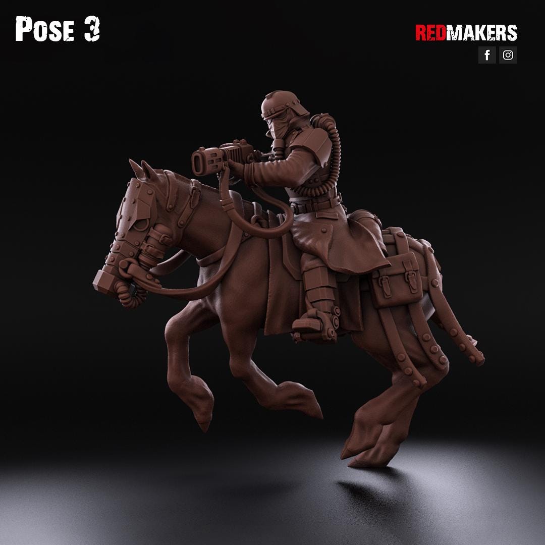 Cavalry of the Imperial Force by Red Makers | 3D printed Tabletop Miniatures