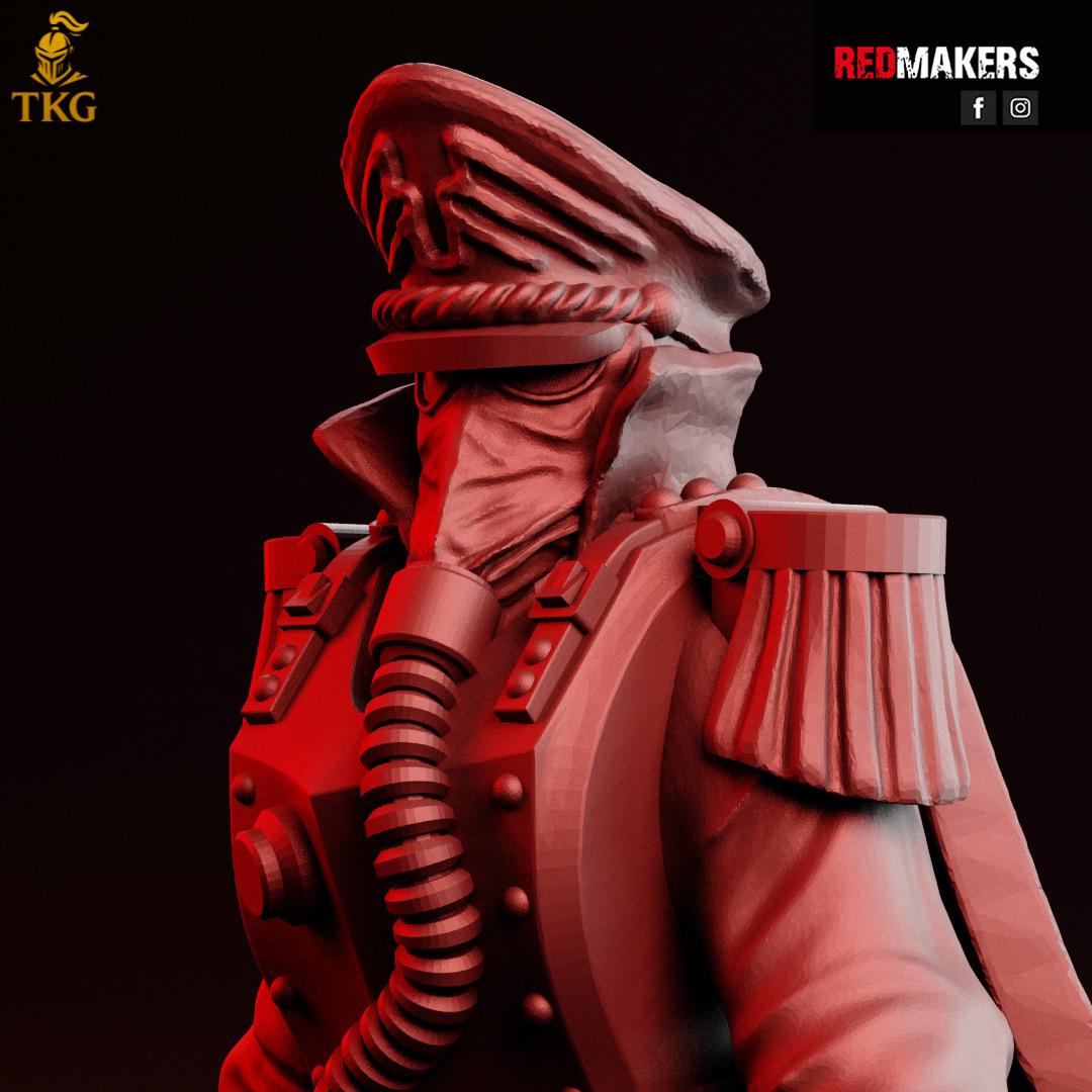 Commissar of the Imperial Force by Red Makers | 3D printed Tabletop Miniatures