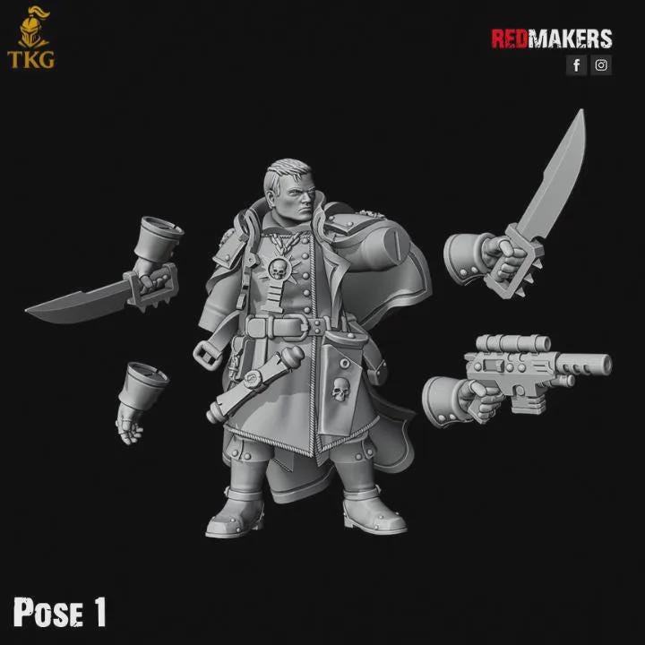 Inquisition Kill Squad by Red Makers | 3D Printed Tabletop Miniatures