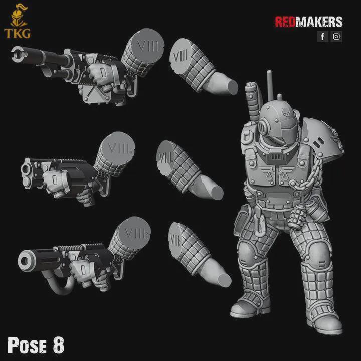 Lawbringer Kill Squad by Red Makers | 3D printed Tabletop Miniatures