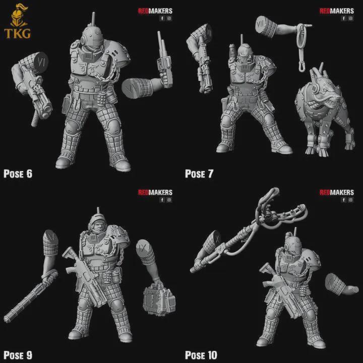Lawbringer Kill Squad by Red Makers | 3D printed Tabletop Miniatures