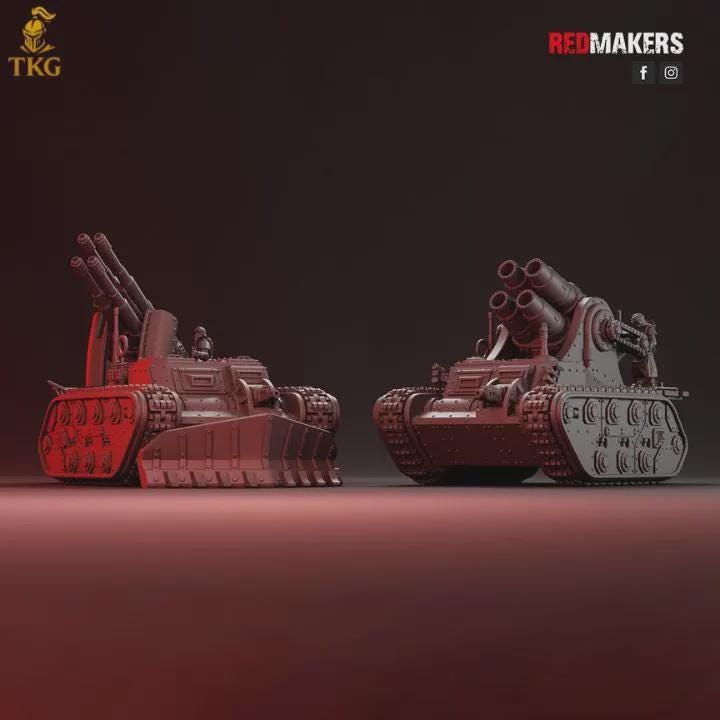 Self Propelled Artillery — Imperial Force by Redmakers | 3D Printed Tabletop Miniatures