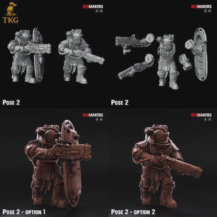 Solar Guard Kill Squad by Red Makers | 3D printed Tabletop Miniatures