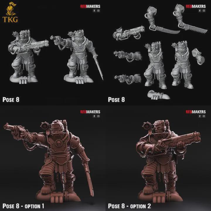 Solar Guard Kill Squad by Red Makers | 3D printed Tabletop Miniatures