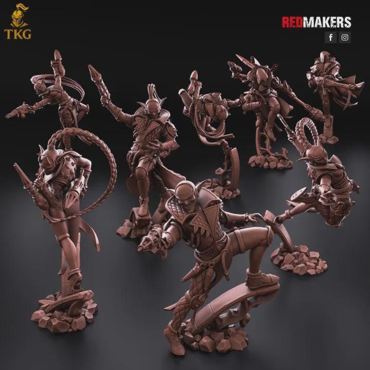 The Silent Masque Kill Squad by Red Makers | 3D printed Tabletop Miniatures