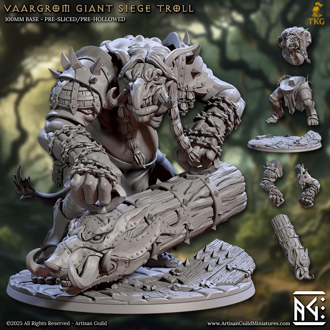 Ironkeep War-Trolls by Artisan Guild | 3D Printed Miniatures