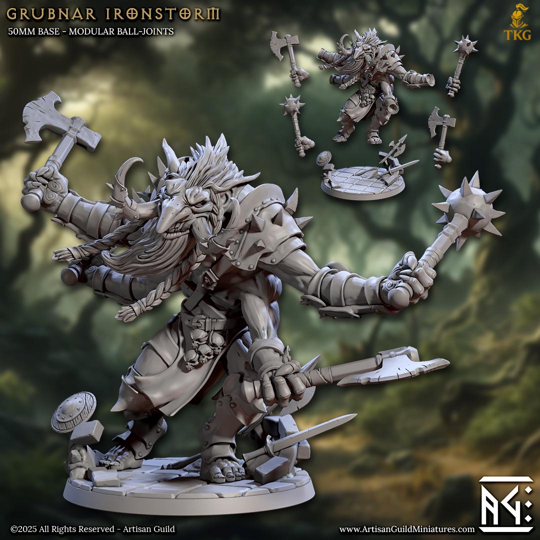 Ironkeep War-Trolls by Artisan Guild | 3D Printed Miniatures