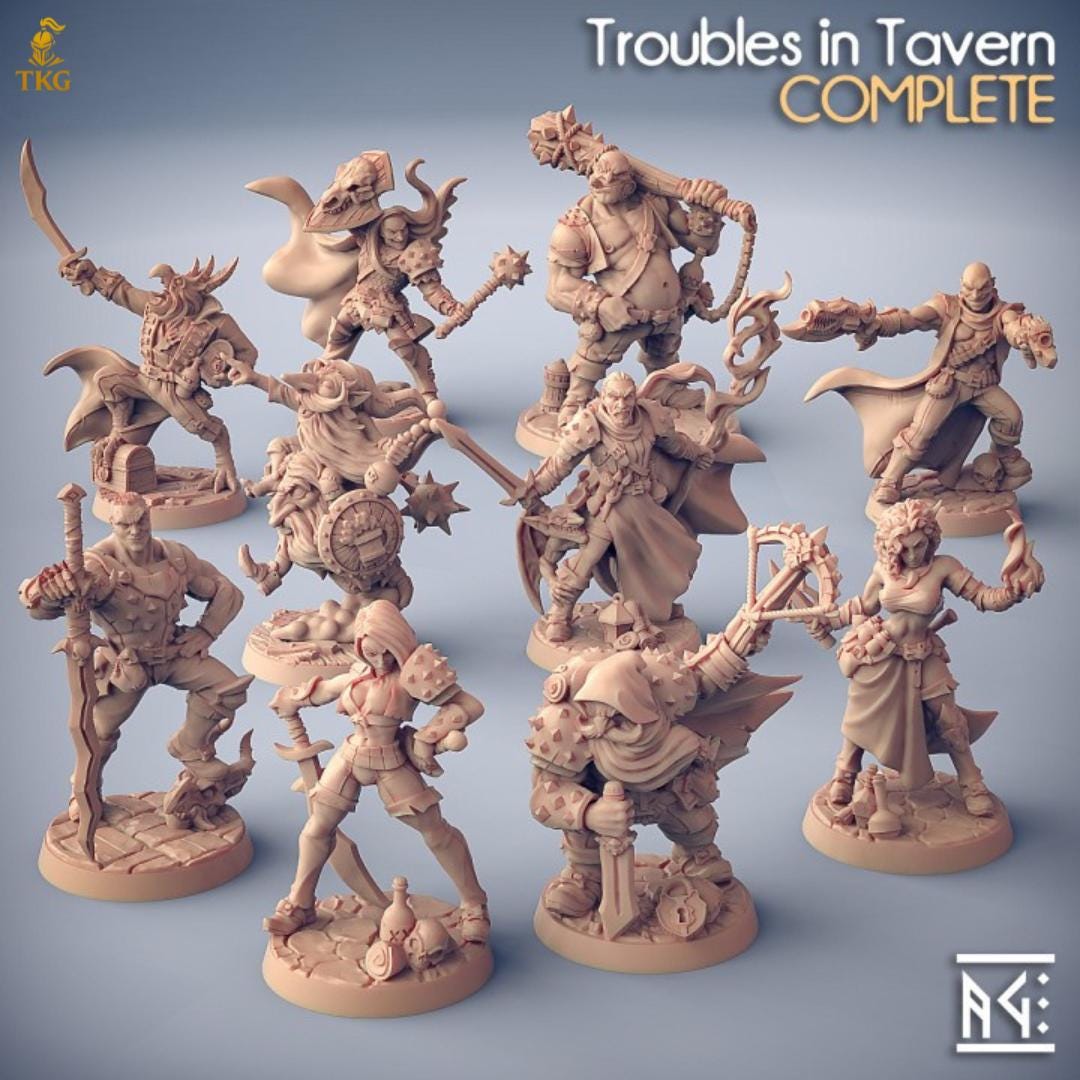 Troubles in Taverns by Artisan Guild | 3D Printed Miniatures