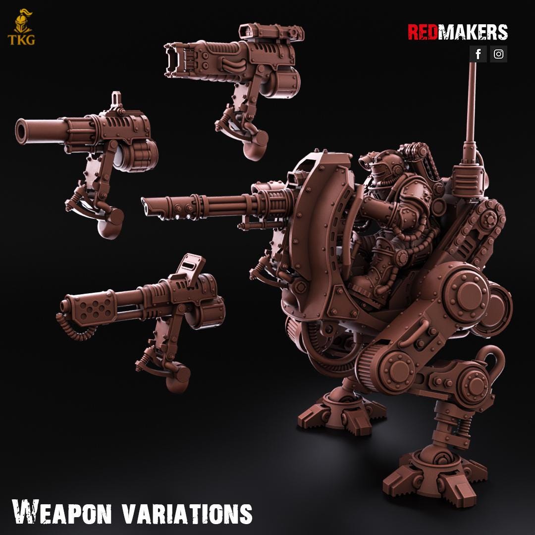 Scout Solar Mech - Imperial Force by Red Makers | 3D printed Tabletop Miniatures