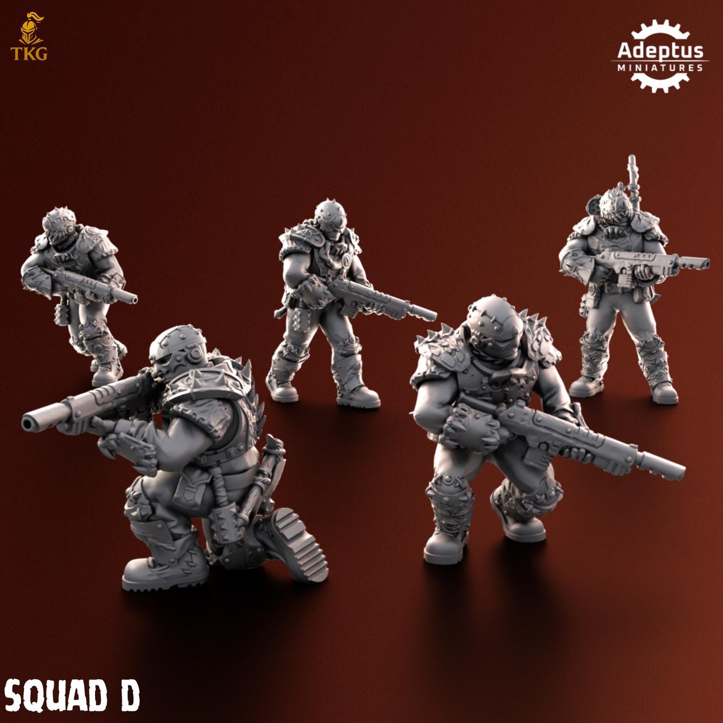 Rotmark Legion Squad by Adeptus Miniatures | 3D printed Tabletop Miniatures