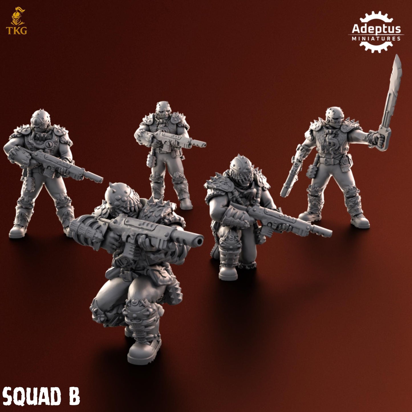 Rotmark Legion Squad by Adeptus Miniatures | 3D printed Tabletop Miniatures