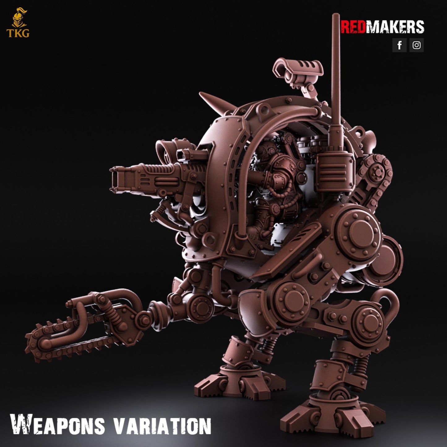 Solar Mech - Imperial Force by Red Makers | 3D printed Tabletop Miniatures