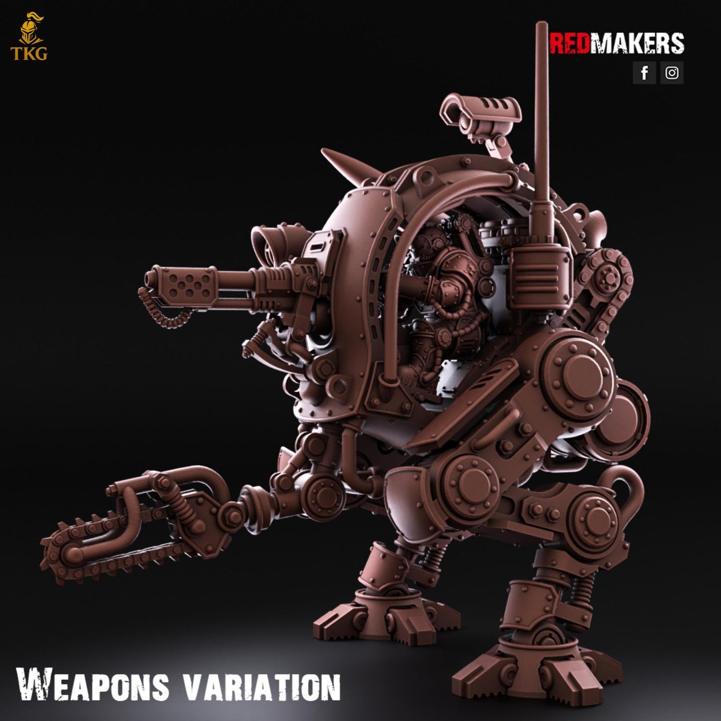 Solar Mech - Imperial Force by Red Makers | 3D printed Tabletop Miniatures