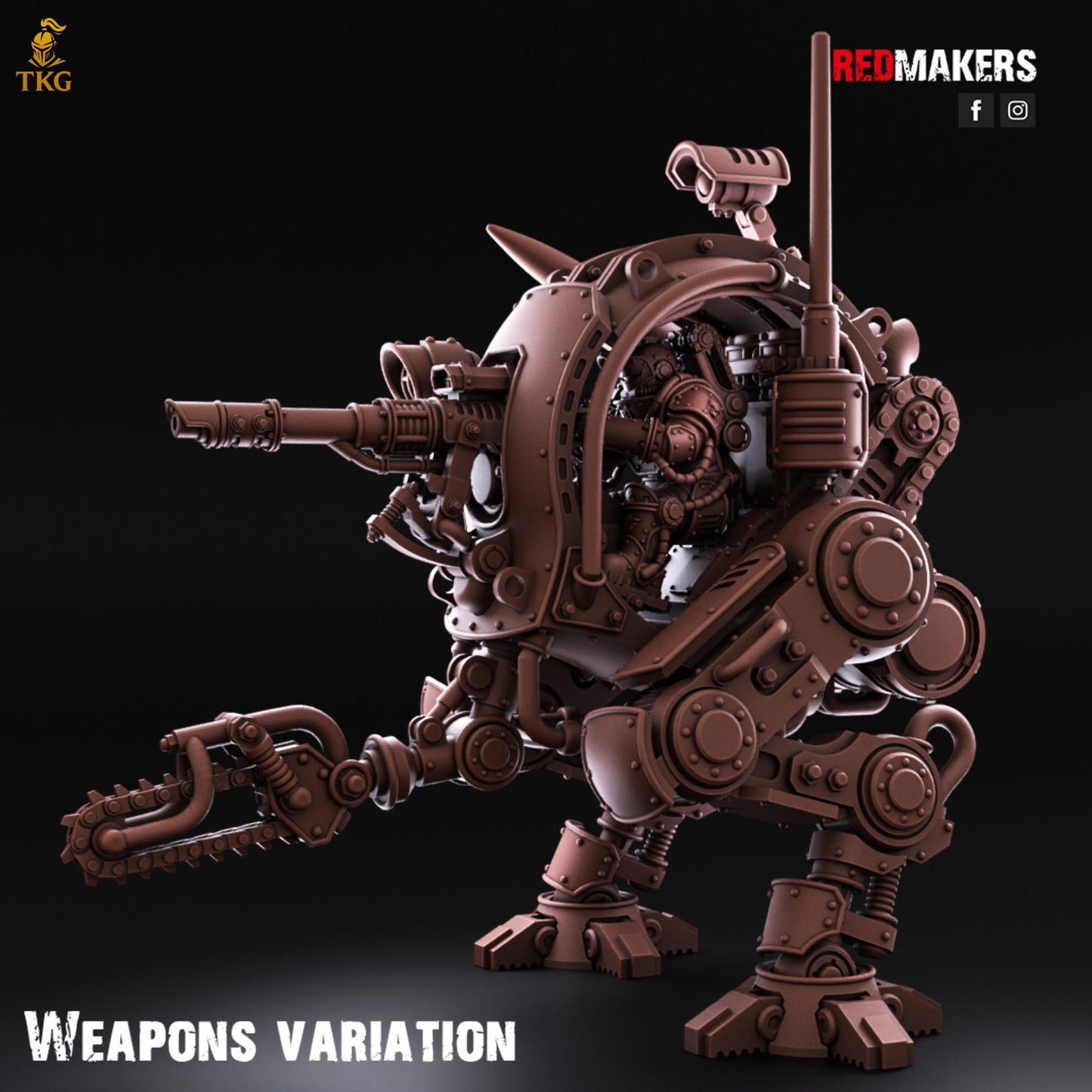 Solar Mech - Imperial Force by Red Makers | 3D printed Tabletop Miniatures