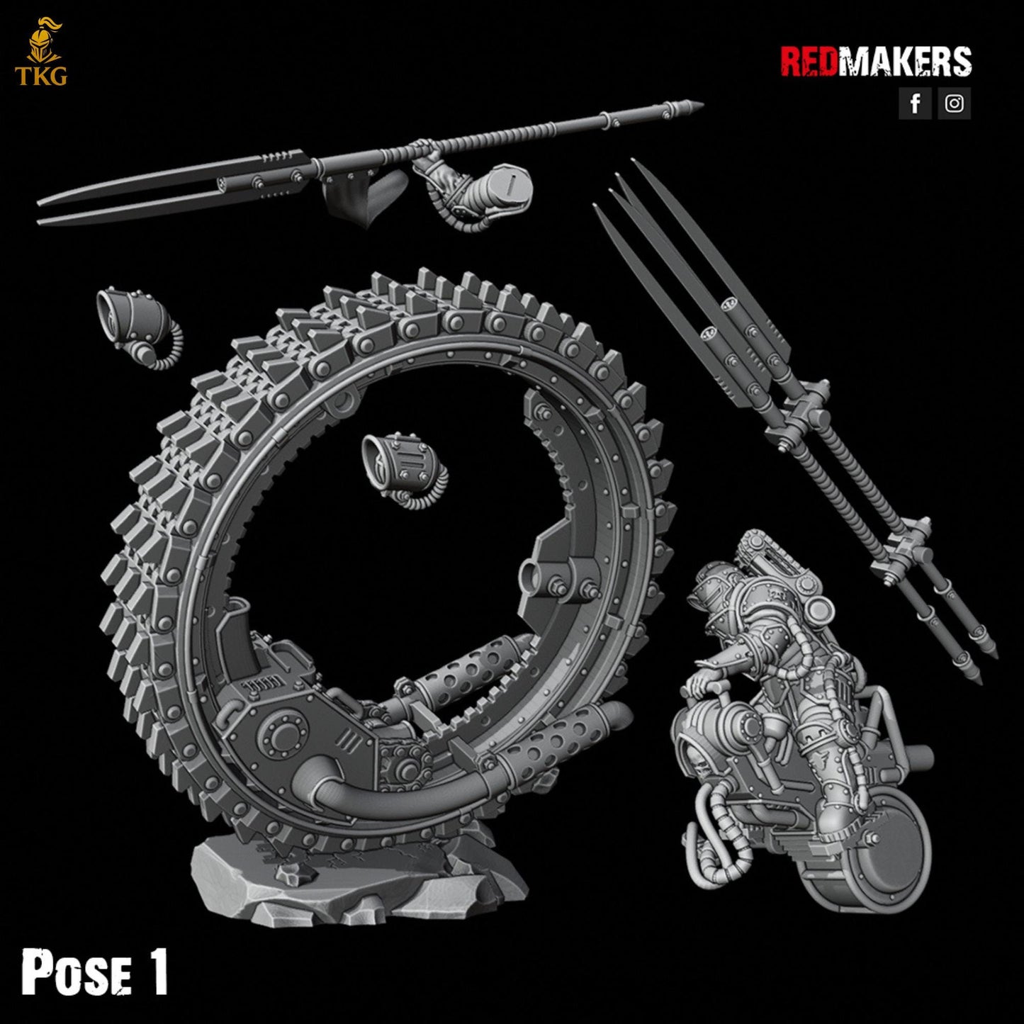 Riders of the Imperial Force by Red Makers | 3D printed Tabletop Miniatures