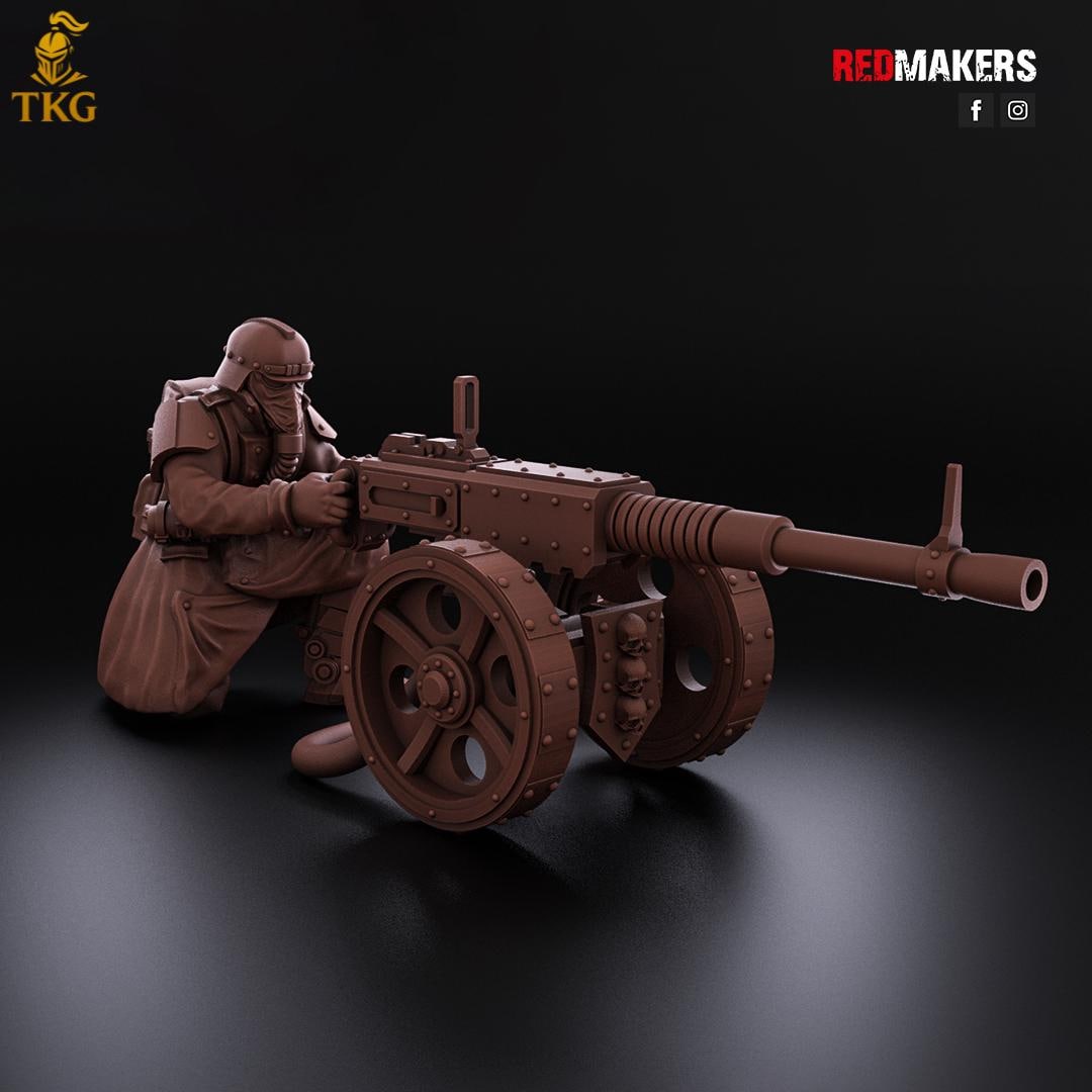 Death Division - Heavy Support Squad by Red Makers | 3D printed Tabletop Miniatures