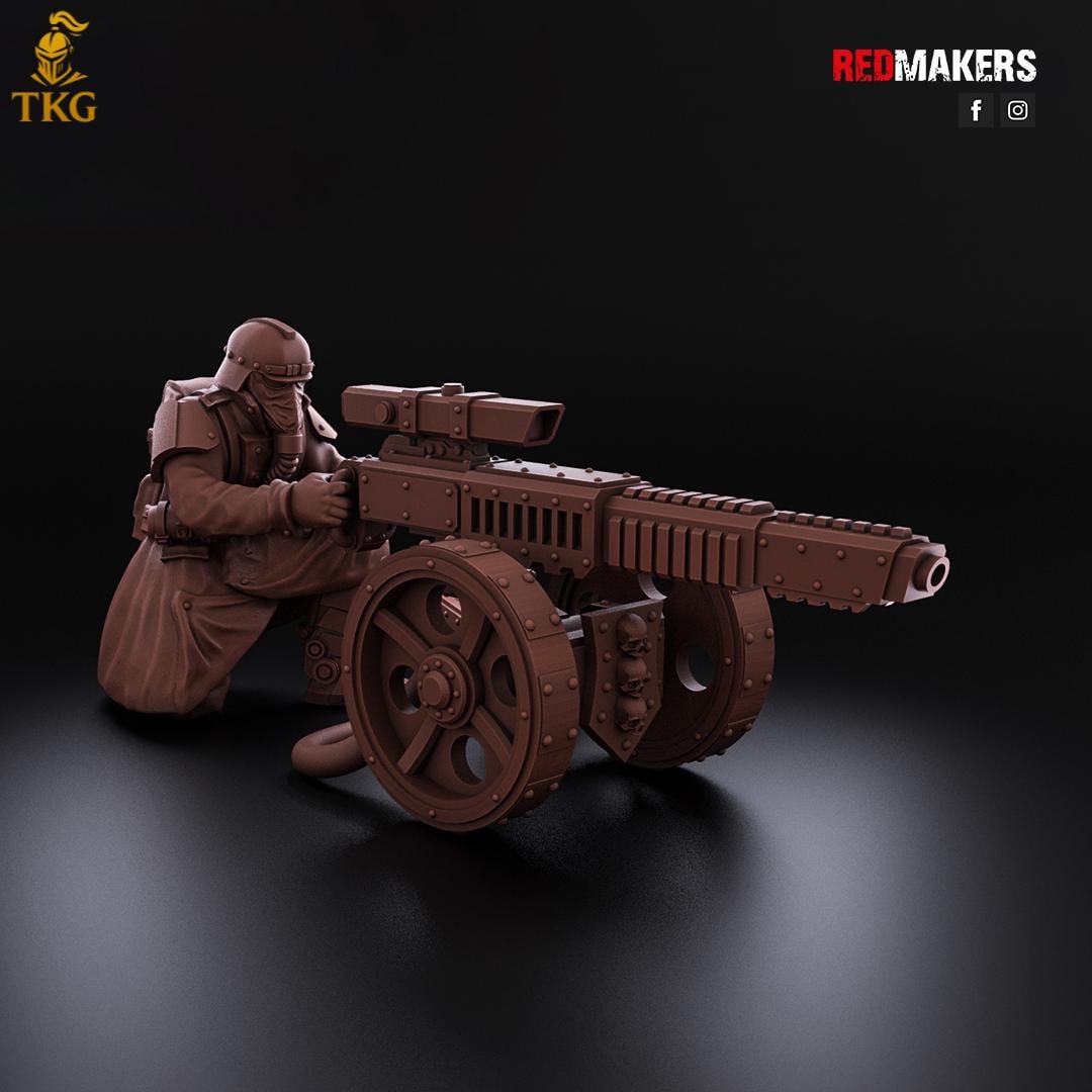 Death Division - Heavy Support Squad by Red Makers | 3D printed Tabletop Miniatures