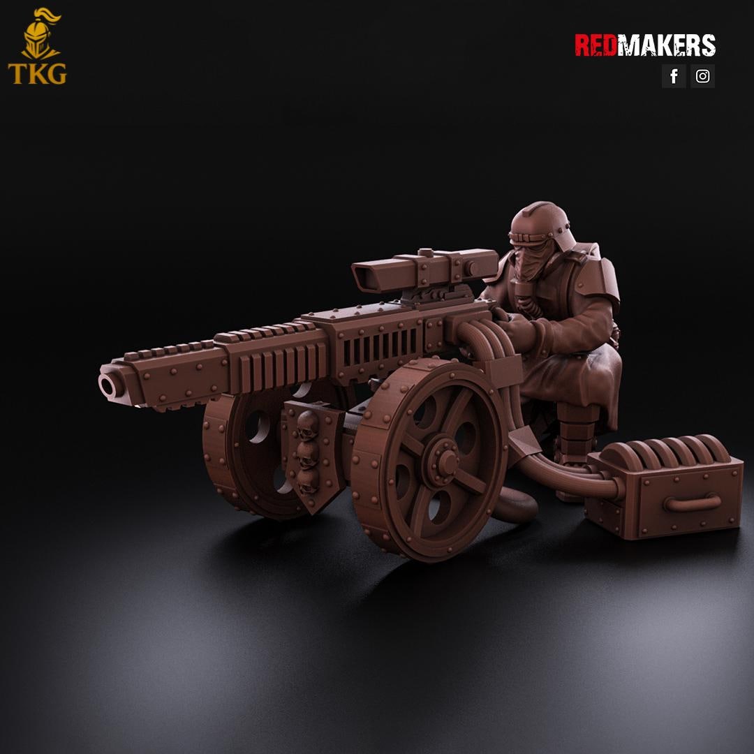 Death Division - Heavy Support Squad by Red Makers | 3D printed Tabletop Miniatures