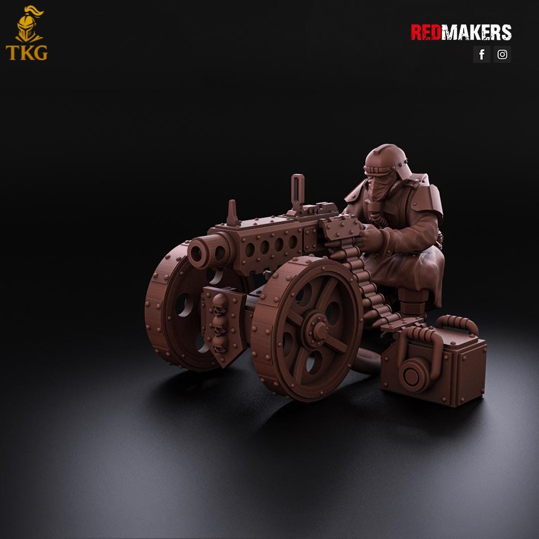 Death Division - Heavy Support Squad by Red Makers | 3D printed Tabletop Miniatures
