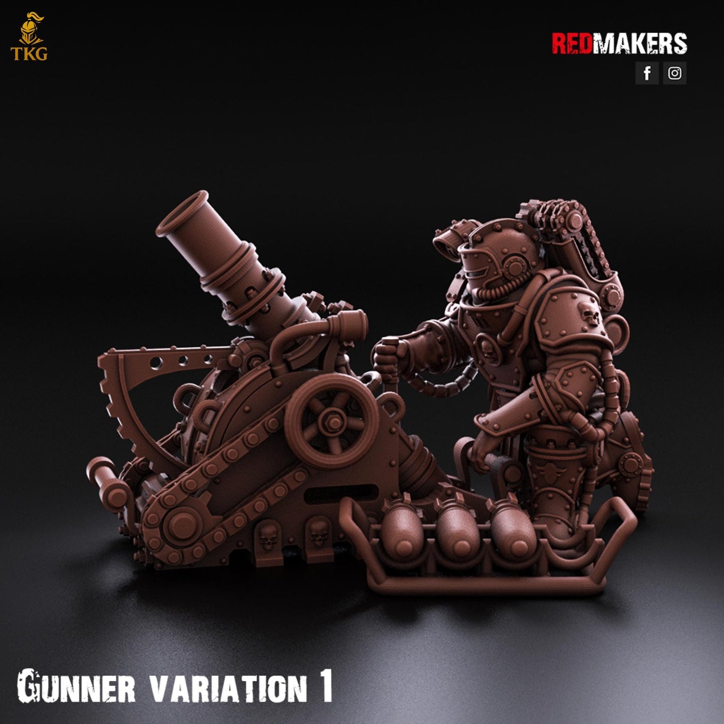 Solar Guard - Heavy Support Squad Classic by Red Makers | 3D printed Tabletop Miniatures