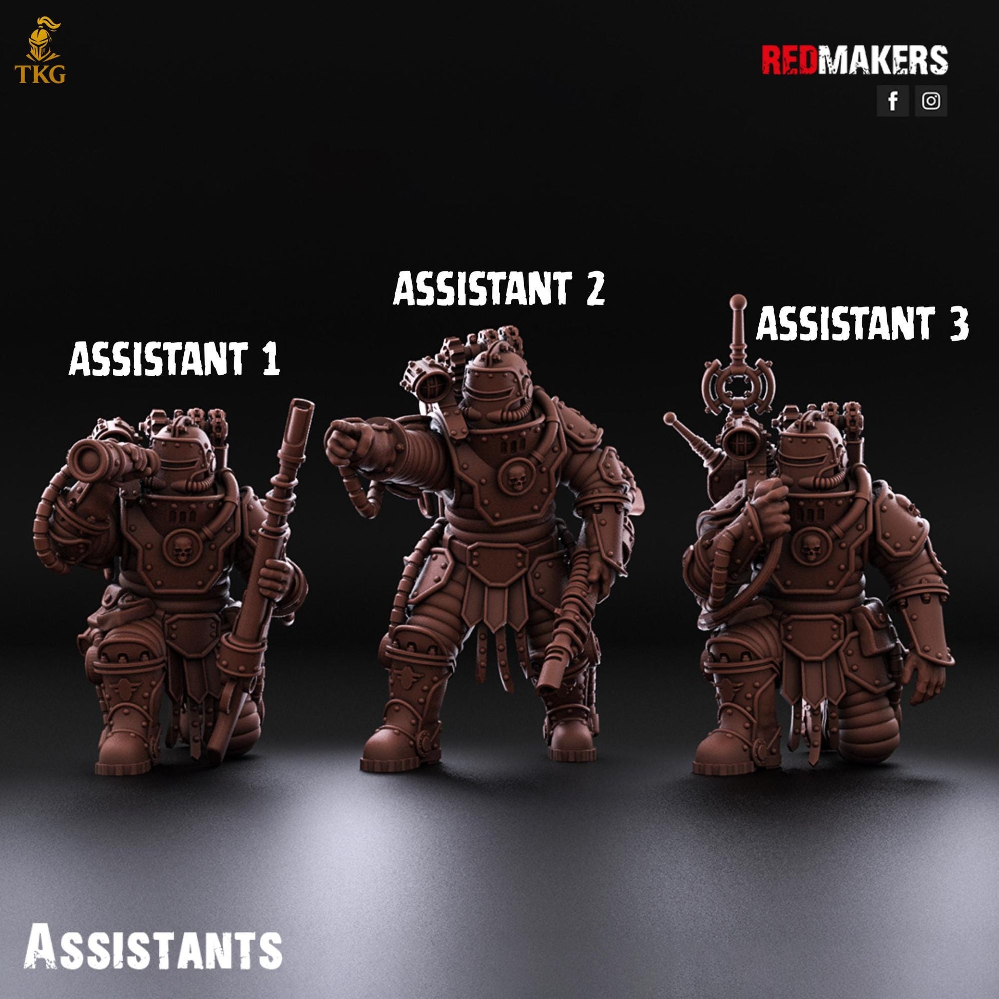 Solar Guard - Heavy Support Squad Classic by Red Makers | 3D printed Tabletop Miniatures