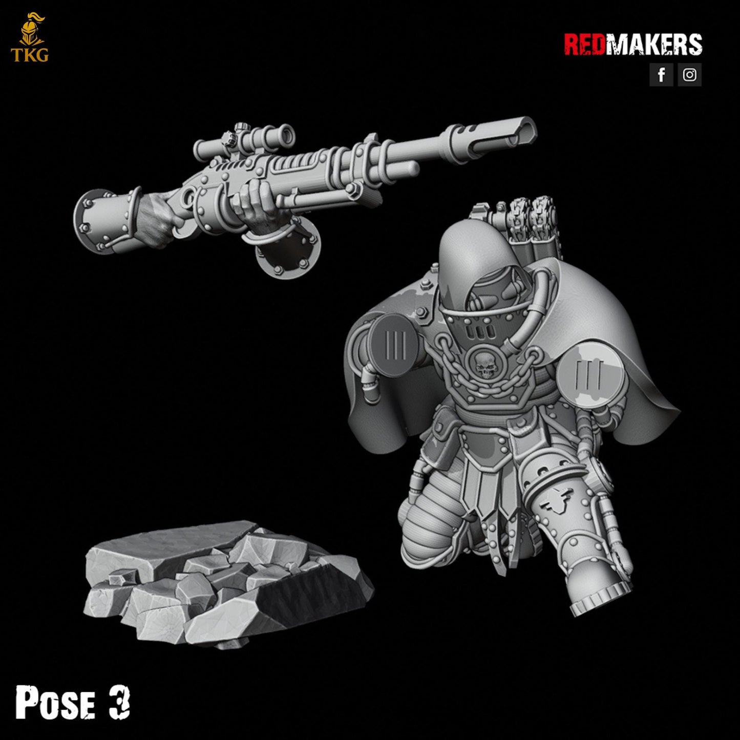 Solar Guard - Snipers of the Imperial Force by Red Makers | 3D printed Tabletop Miniatures