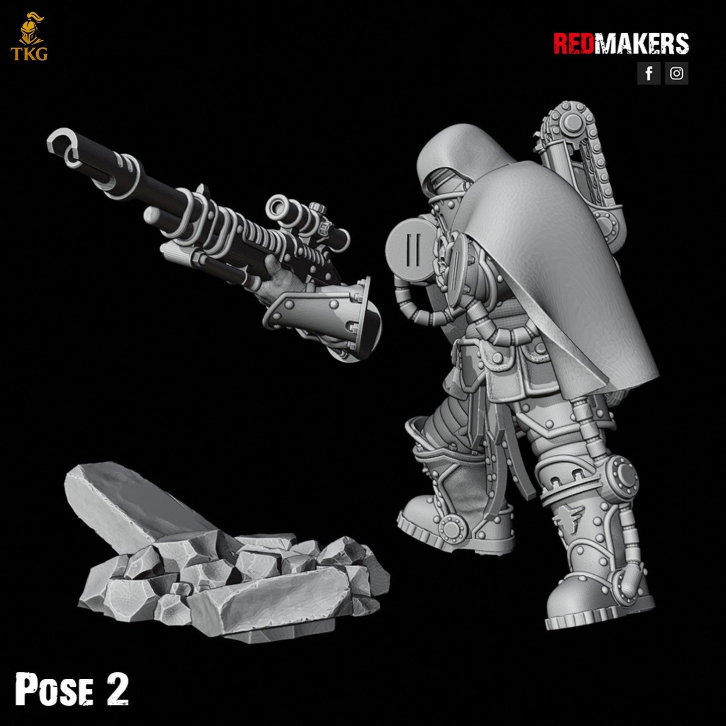 Solar Guard - Snipers of the Imperial Force by Red Makers | 3D printed Tabletop Miniatures