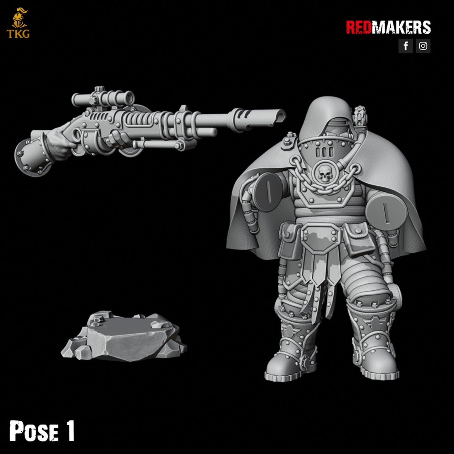 Solar Guard - Snipers of the Imperial Force by Red Makers | 3D printed Tabletop Miniatures