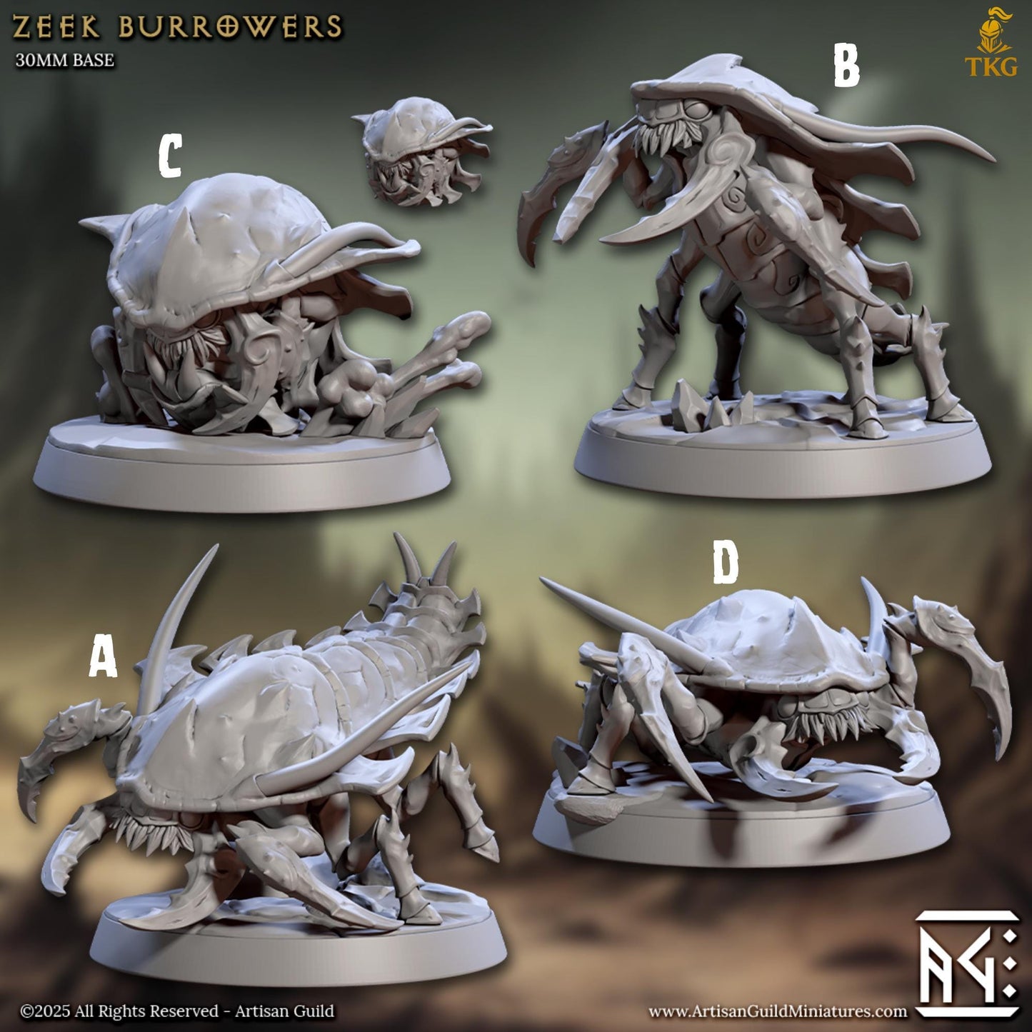 Brood of the Zeek Scuttlers by Artisan Guild | 3D Printed Miniatures
