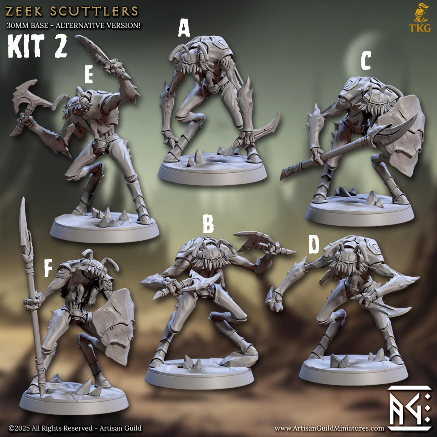 Brood of the Zeek Scuttlers by Artisan Guild | 3D Printed Miniatures