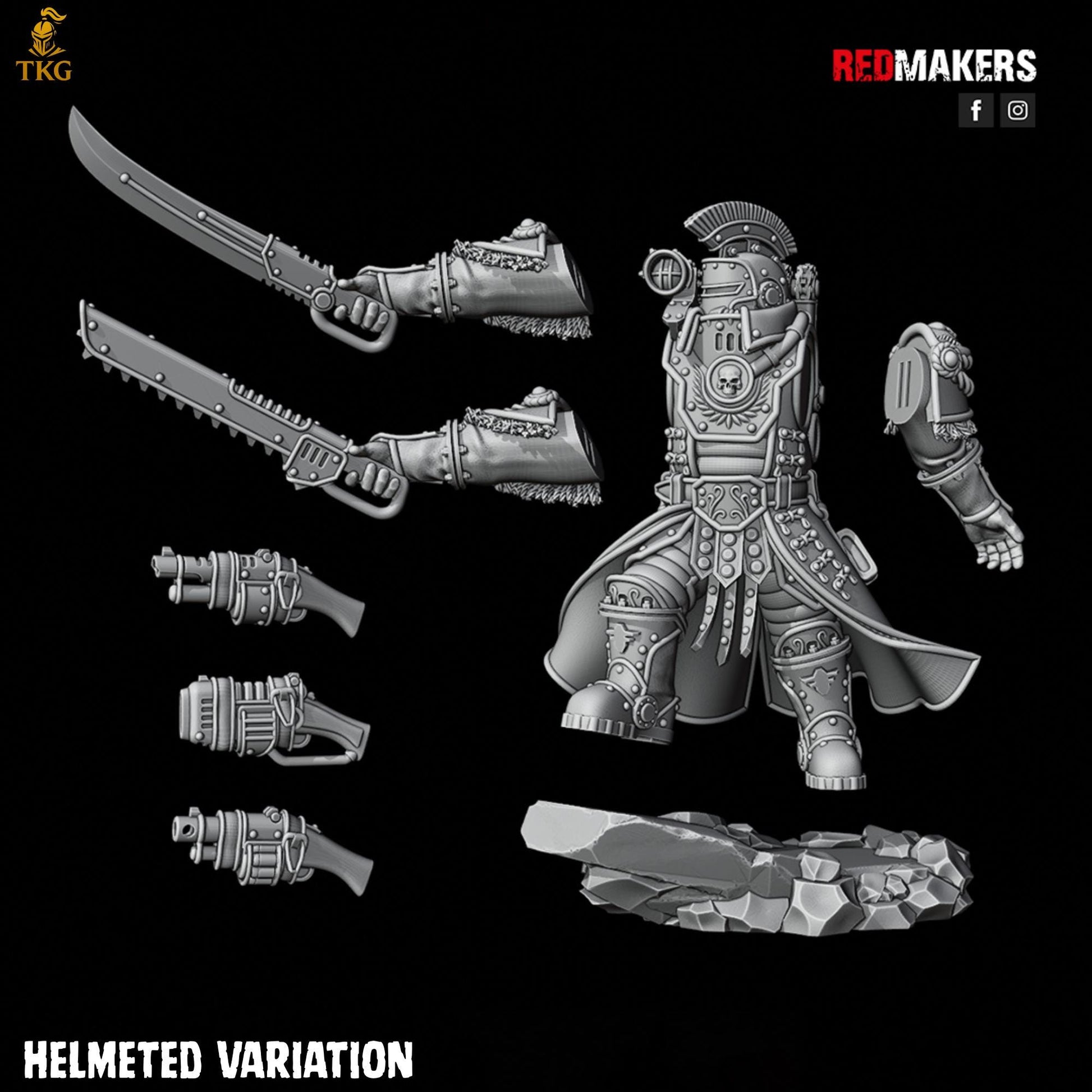 Solar Guard - Officer of the Imperial Force by Red Makers | 3D printed Tabletop Miniatures