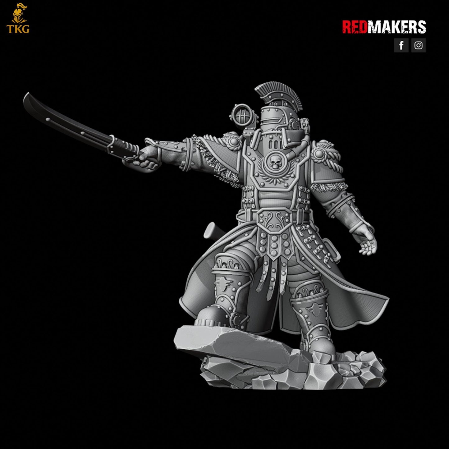Solar Guard - Officer of the Imperial Force by Red Makers | 3D printed Tabletop Miniatures