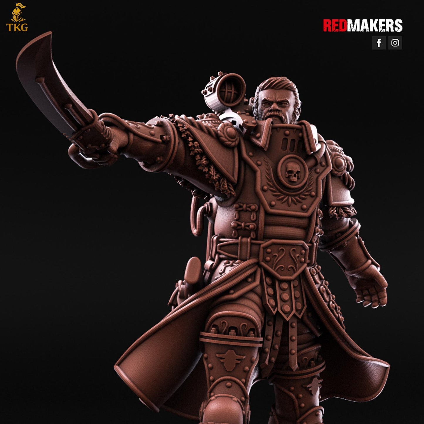 Solar Guard - Officer of the Imperial Force by Red Makers | 3D printed Tabletop Miniatures