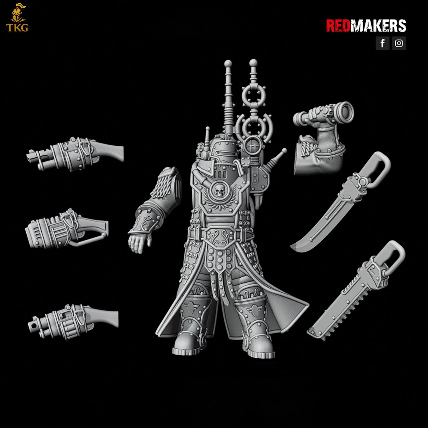 Solar Guard - Command Squad of the Imperial Force by Red Makers | 3D printed Tabletop Miniatures