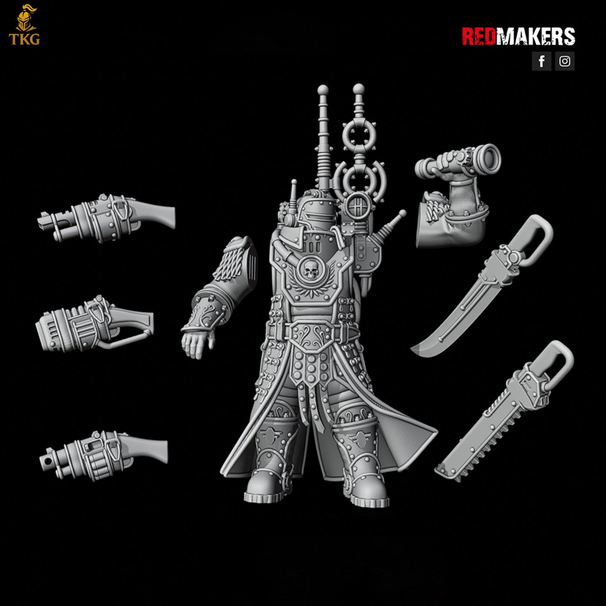 Solar Guard - Command Squad of the Imperial Force by Red Makers | 3D printed Tabletop Miniatures