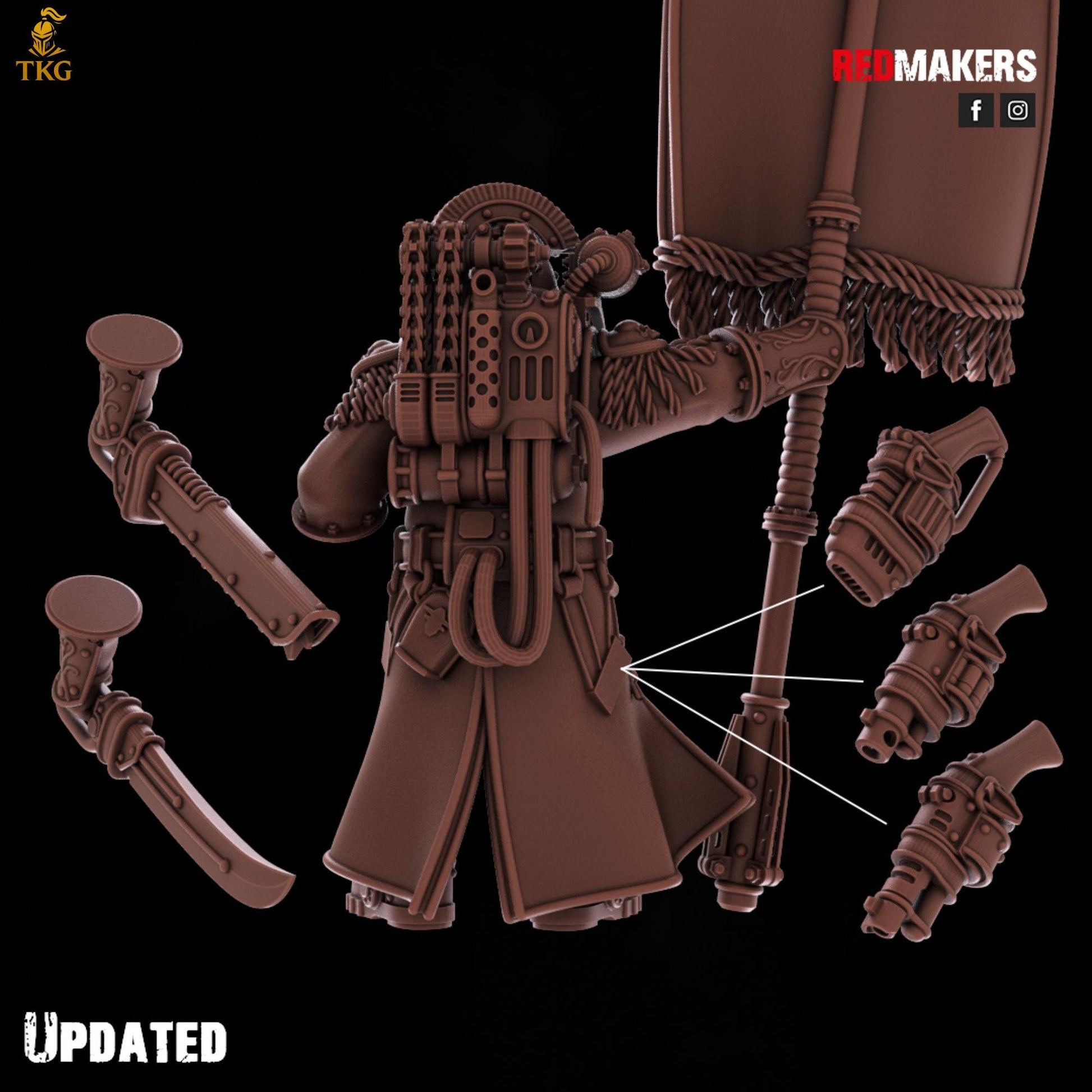 Solar Guard - Command Squad of the Imperial Force by Red Makers | 3D printed Tabletop Miniatures