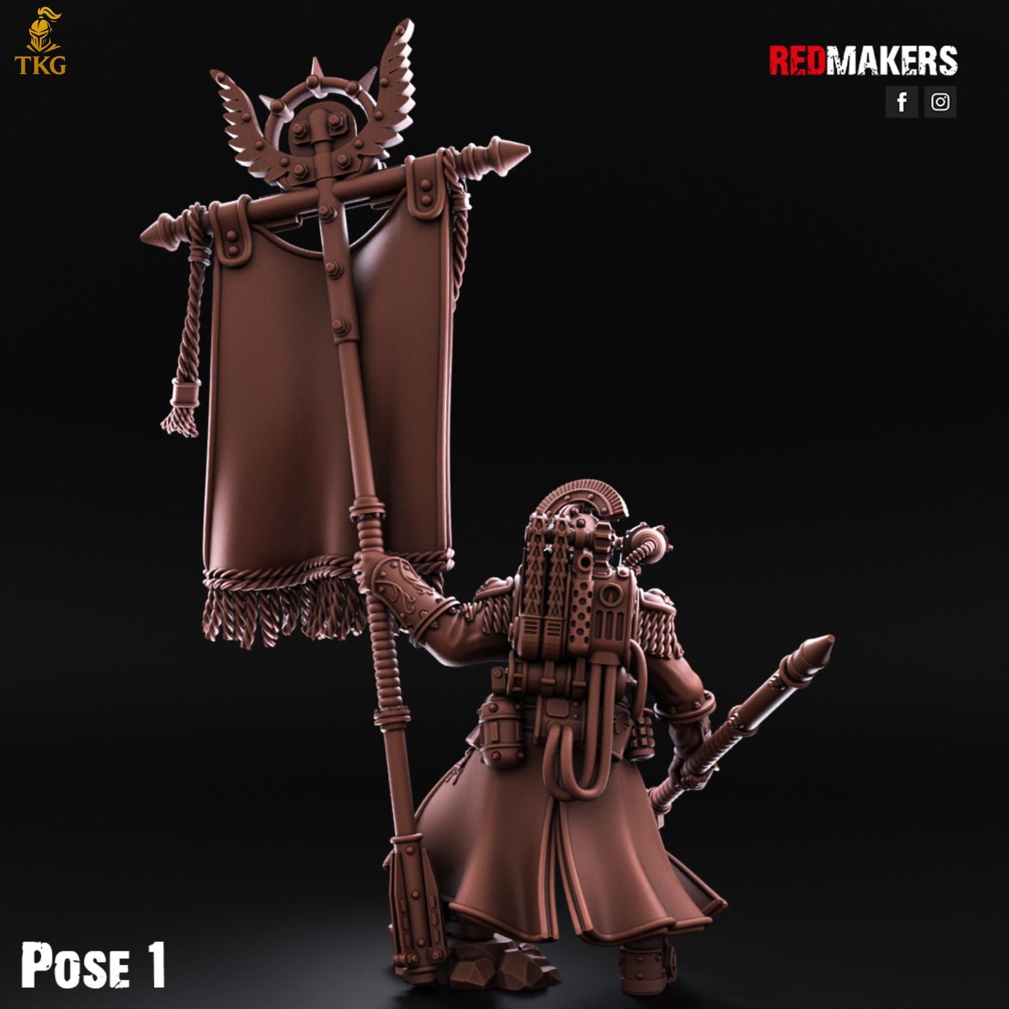 Solar Guard - Tactical Command Squad - Imperial Force by Red Makers | 3D printed Tabletop Miniatures