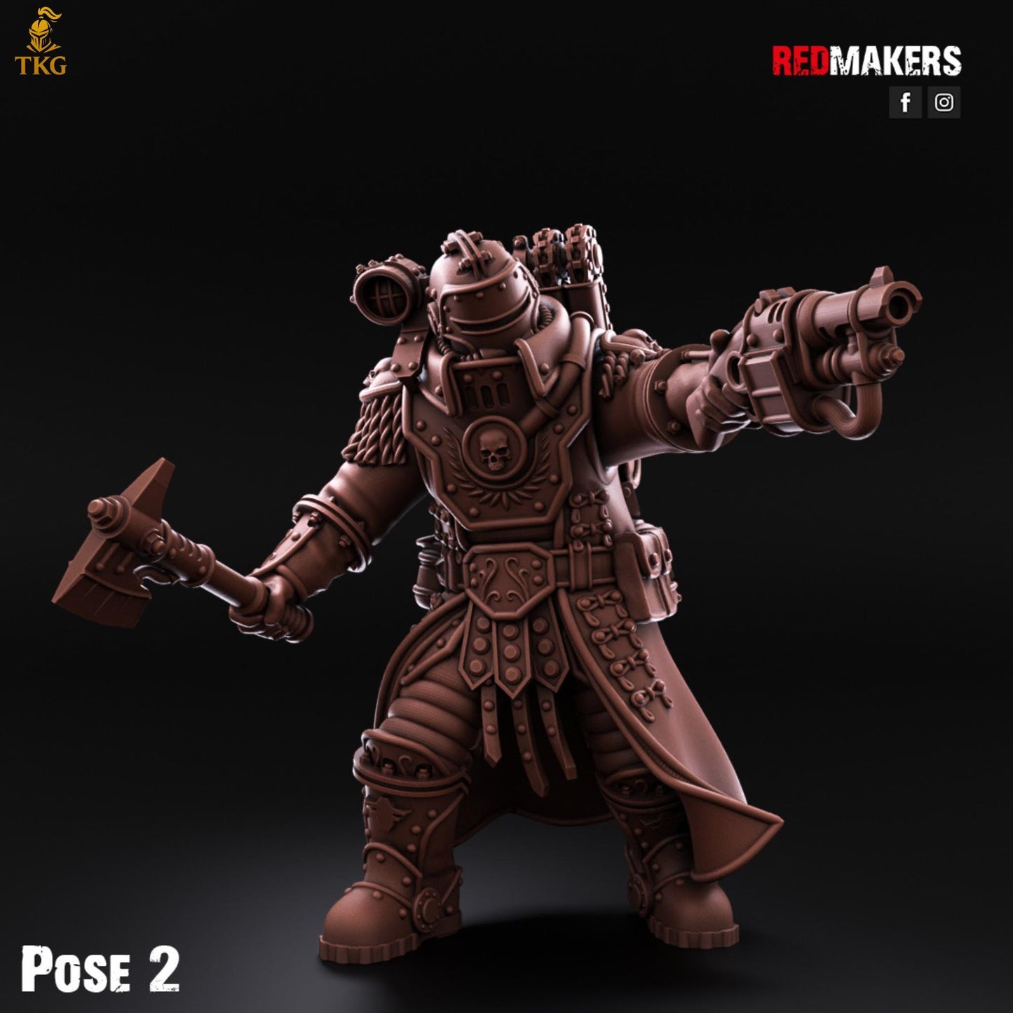 Solar Guard - Tactical Command Squad - Imperial Force by Red Makers | 3D printed Tabletop Miniatures